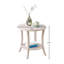 Large table de bout carrée avec plateau en verre, table basse en verre trempé en acier inoxydable-685409464