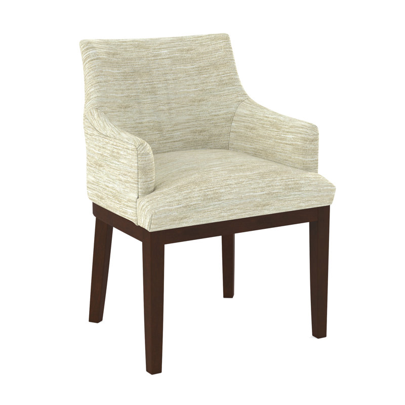 19'' H Upholstered Armchair, Pecan, 61391-88