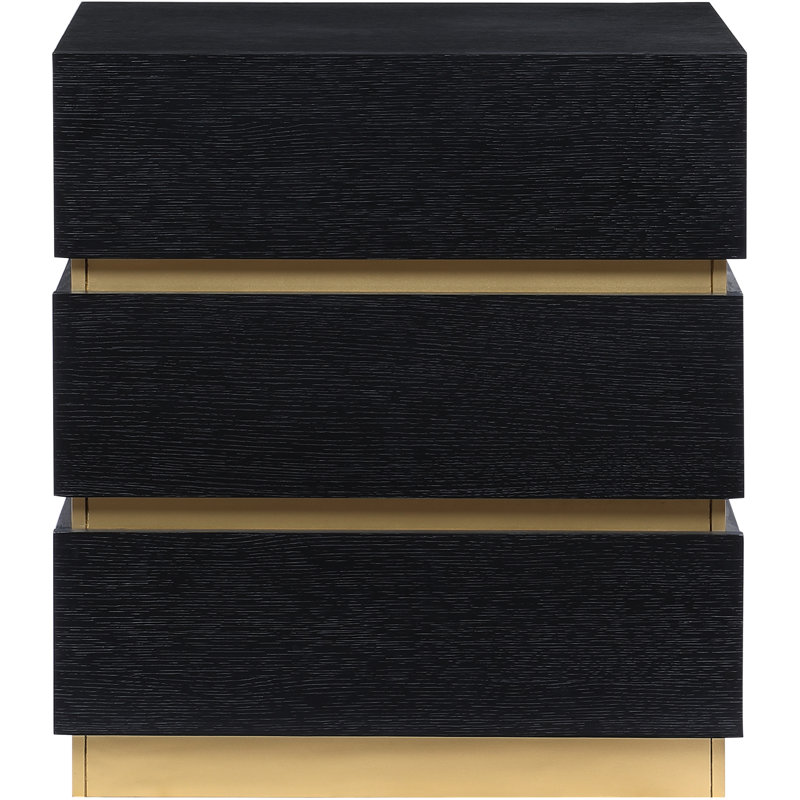 Chantia 24'' W Nightstand, Black