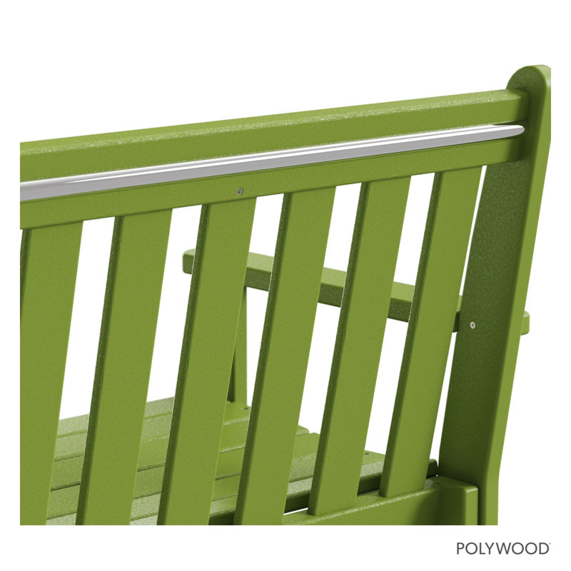 Banc d'extérieur traditionnel POLYWOOD, Limette