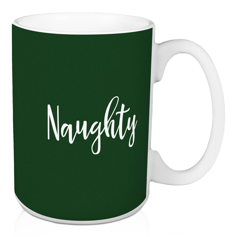 Grande tasse à café naughty Hertford, Vert foncé
