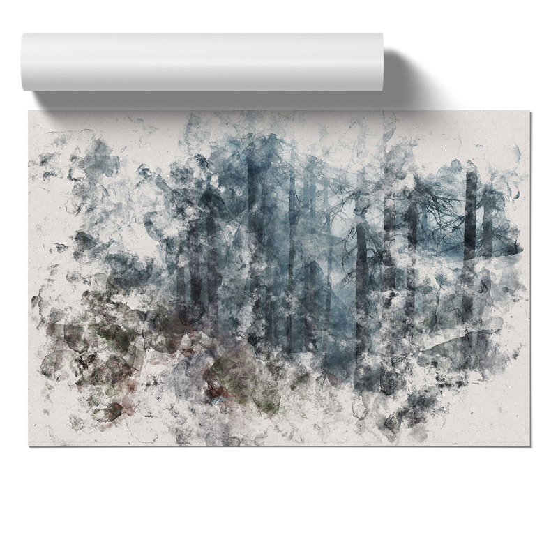 Forest Pathway Watercolour - Frameless Print, 21cm H x 30cm W x 0.1cm D