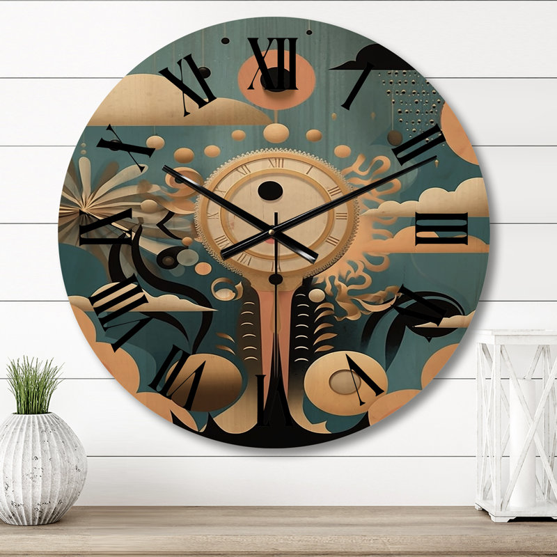 Horloge murale géométrique abstraite géométrique, Moyenne