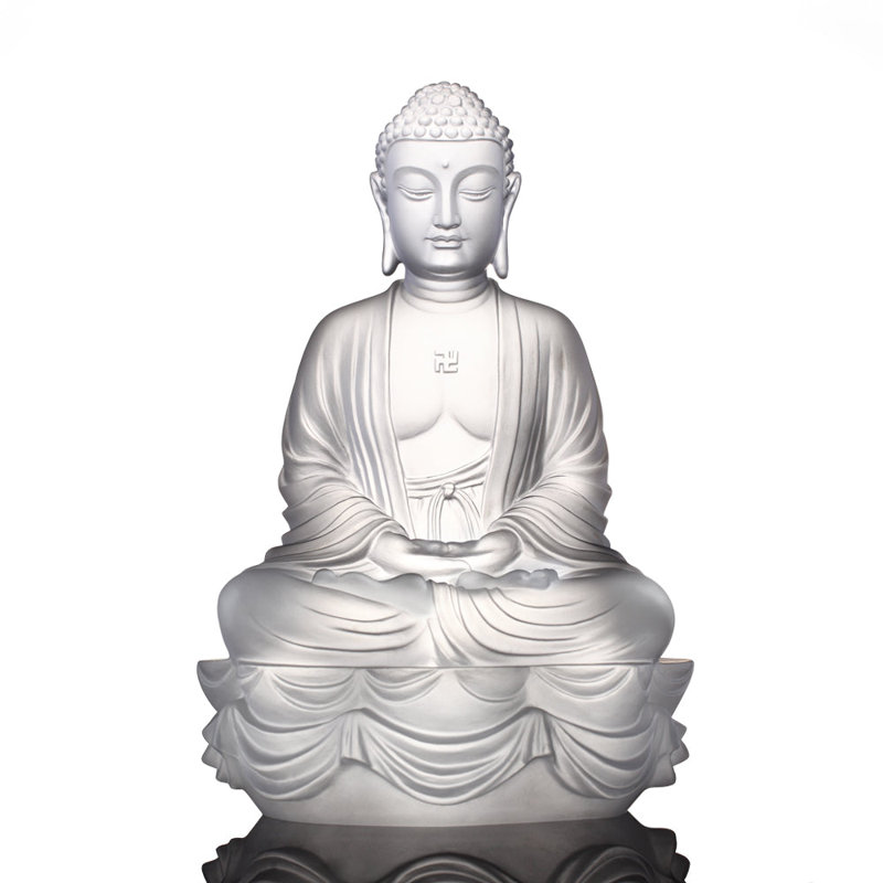 Figurine Signature, Blanc poudre, 3