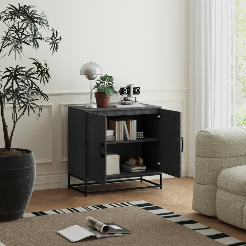 80cm Sideboard, Black