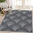 Machine Washable Area Rugs 5x7 Modern Abstract Lines Large Rug for Bedroom Low Pile Soft Non-Slip Throw Mat Rainbow Thin Nursery Carpets for Living Room Laundry Room Black-1311308882-1311308883