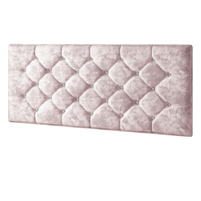 Farallones Upholstered Headboard, Pink, Double (4'6)
