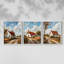Country Cottage Series XVIII - Ensemble de 3 estampes numériques encadrées - Prêt à-1128594611-1128594608