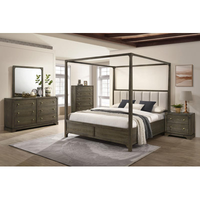 Finnlo Bedroom Set Dark Cocoa
