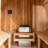 Hongyuan 4-Person Outdoor Barrel Sauna with Harvia 6KW Heater, Japanese Cedar Wood & Glass Door – Designed for Relaxation at Home or Vacation Retreats