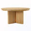 Table de salle à manger ovale extensible avec base piédestal et patins réglables