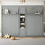 Unité de lit escamotable double simple - Lits muraux convertibles avec rangement central et pieds de tablette?-23830696