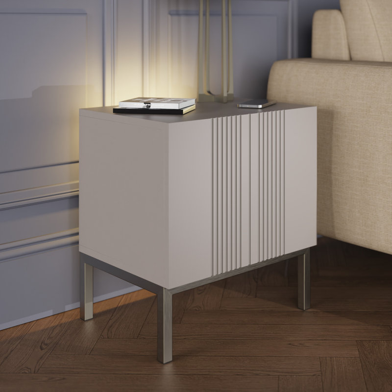 IONA Lamp Table, Grey