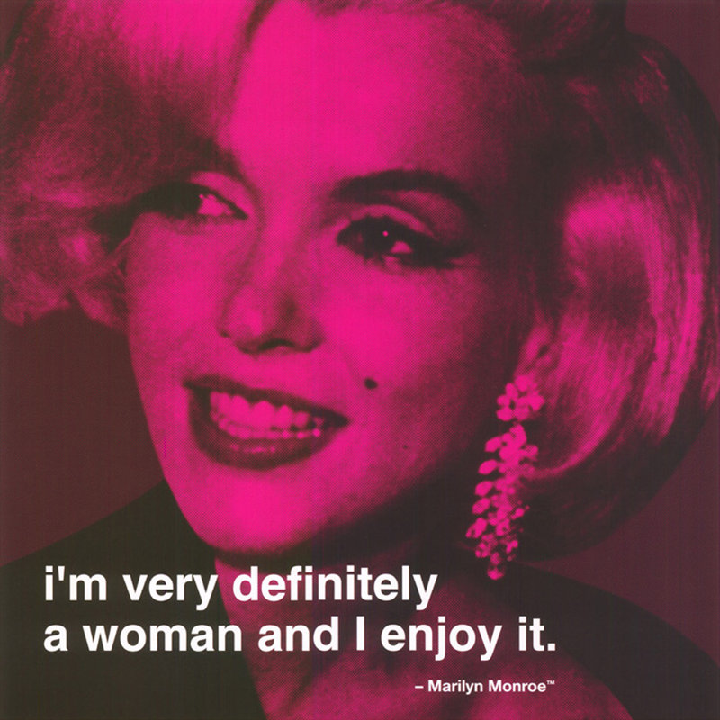 Marilyn Monroe - certainement une femme IMP-SS106, H 15 po x l 15 po