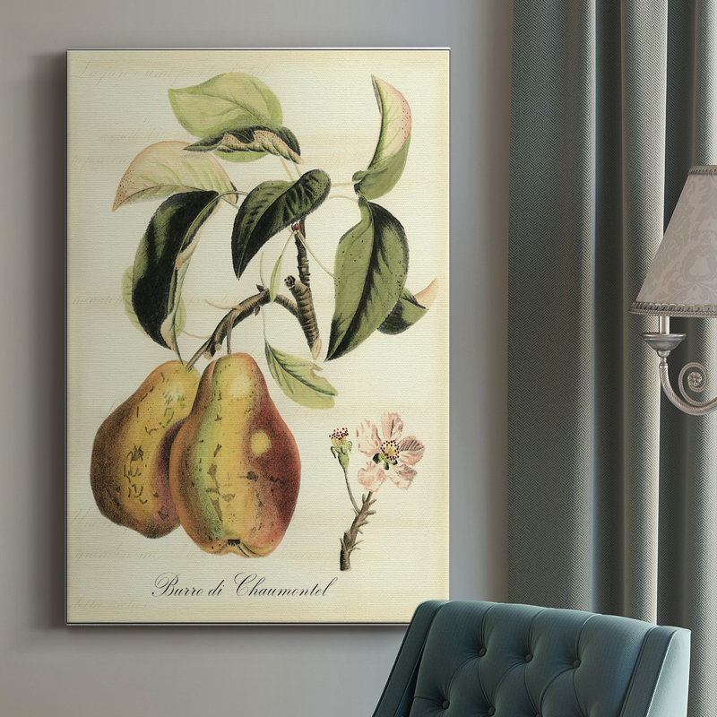 Impression sur toile tendue, fruits toscans IV, H 18 po x l 12 po x P 1,5 po