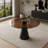 35-Inch Round Glass Dining Table
