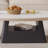 Oval rock panel coffee table living room-104571098