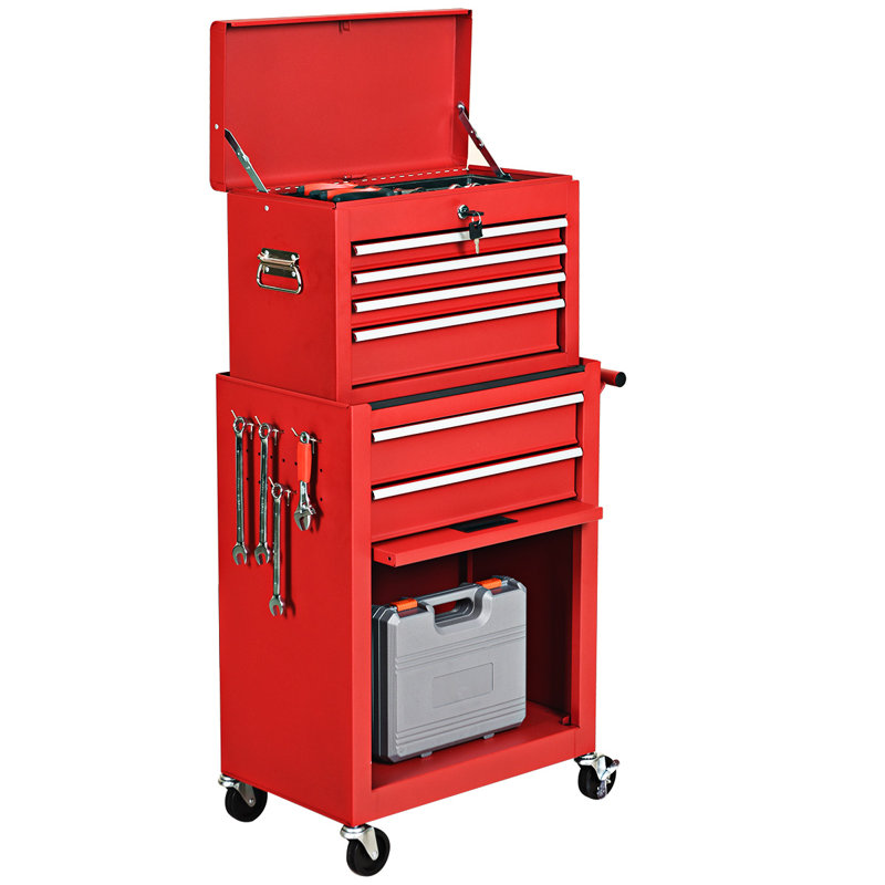 Ensemble 6 tiroirs l 23,5 po Rico, Rouge