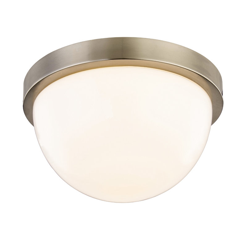 Luna Glass LED Flush Mount, 4.75" H x 8.25" W x 8.25" D