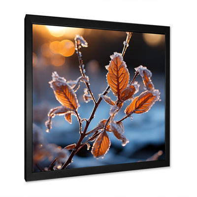 Frosted Leaves Winter Serenade III - Fruits Wall Art