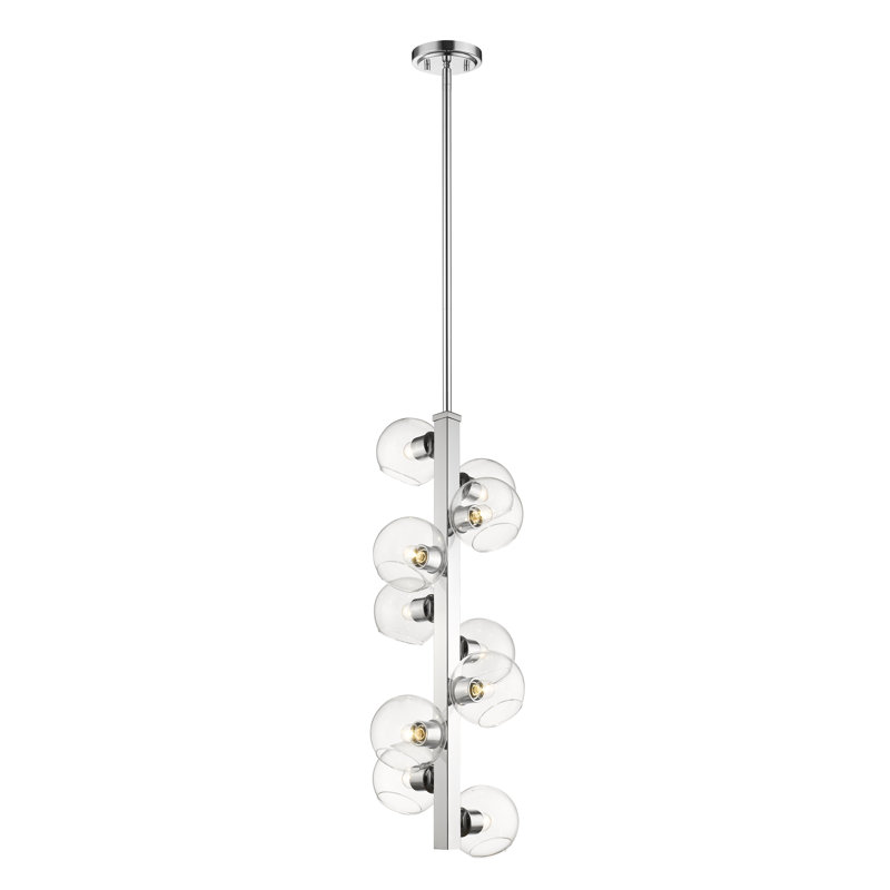 Lustre linéaire moderne 10 lumières spoutnik Gaines