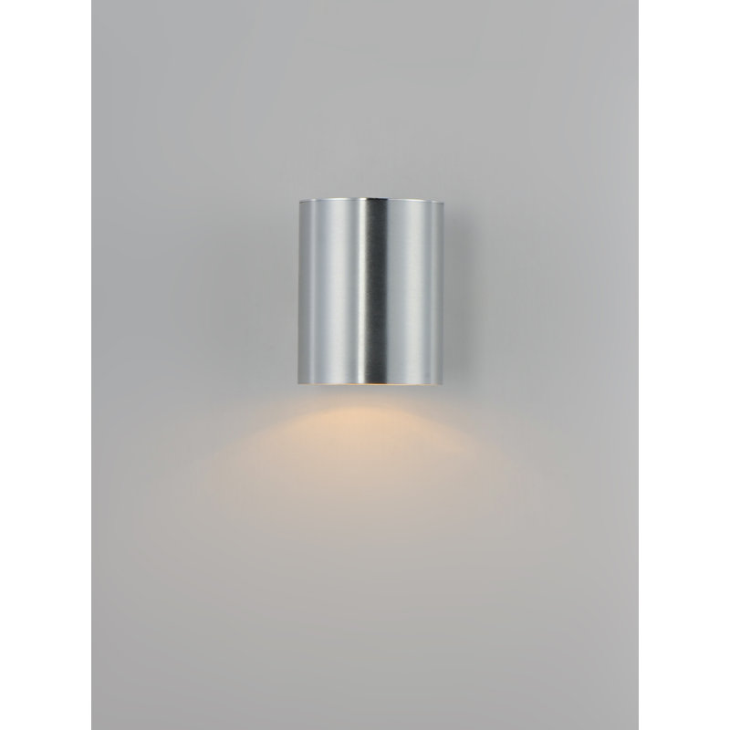 Applique murale en aluminium Covey, Aluminium brossé, H 7,25 po x l 5 po x P 6,25 po