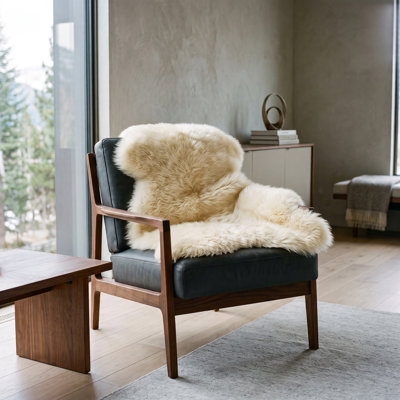 Natural White Genuine Sheepskin Rug - Single Pelt
