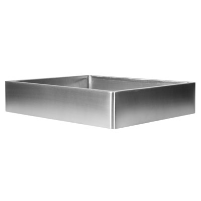 Stainless Steel Rectangular Vessel Bathroom Sink