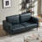 Ashvini 65" W Faux Leather Square Arm Loveseat with Reversible Cushions-296013707