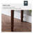 Nut-brown Rectangular Solid Wood desk-43128329