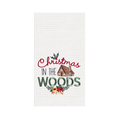 Serviette de cuisine 27 po x 18 po Christmas In The Woods