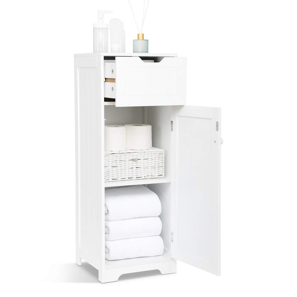 Jonali 32Cm W x 87Cm H x 30Cm D Tall Bathroom Cabinet