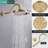 Retro Shower Faucet Set with Rough-In Valve with 9 Inches Rain Shower Head-100003887