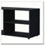 Meuble télé noir avec rangement ouvert-832413319