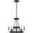 Kraatz 4 - Light Steel Wagon Wheel Chandelier