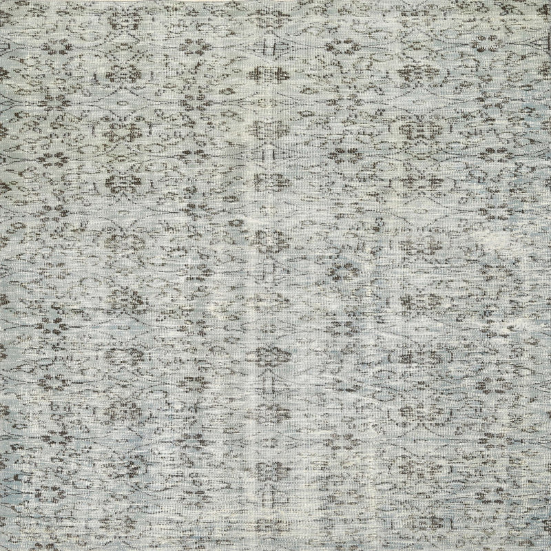 Tapis gris zone contemporaine Rothley, Carré 3 pi