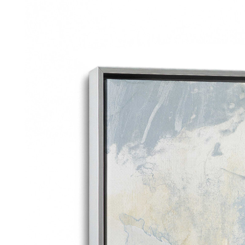 "Texture Collage I" par June Erica Vess, reproduction d'art sur toile, H 36 po x l 36 po, Argent argent