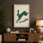 Leaping Hare Scandinavian - Wrapped Canvas-1817107157-1817107159