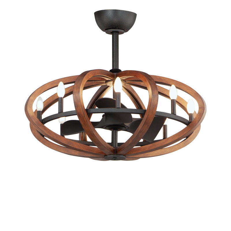 Ventilateur de plafond à 3 pales avec télécommande et ensemble d'éclairage inclus Leaman