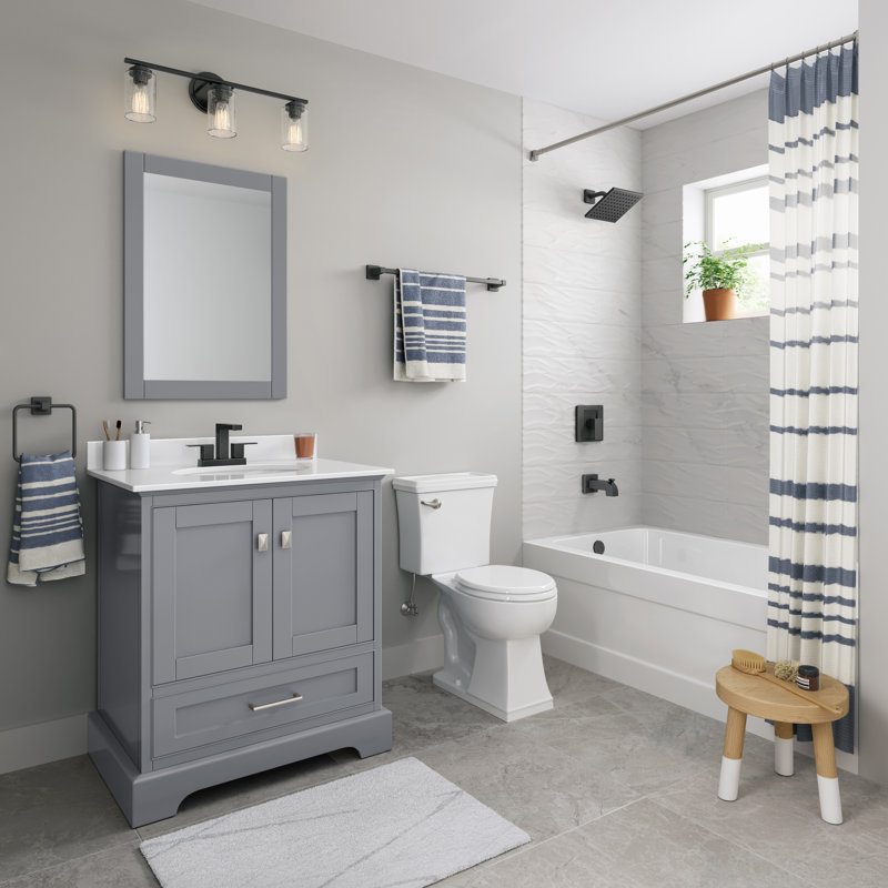 Kelper 2-handle Bathroom Faucet with Drain Assembly