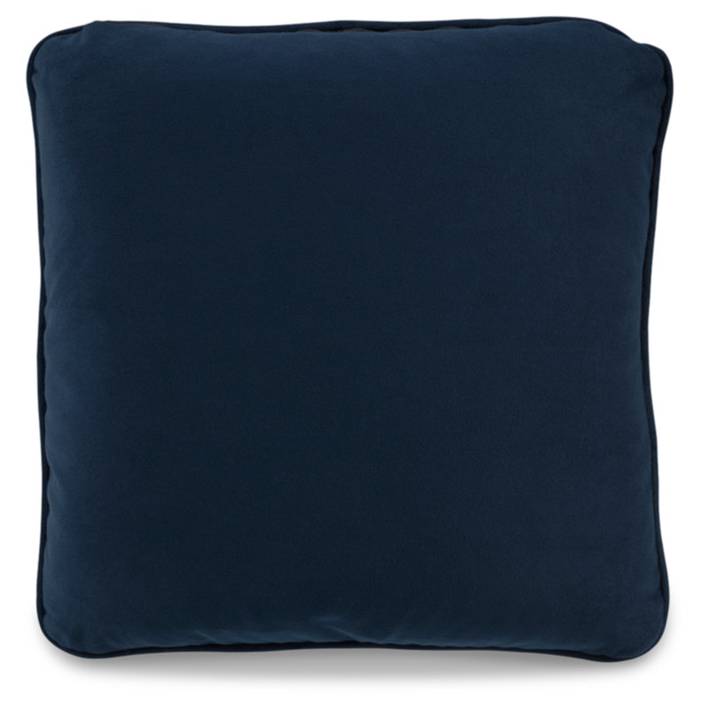 Navy Velvet Square Decorative Throw Pillow