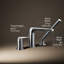 Avid Deck-Mount Bath Faucet With Handshower-2049774576