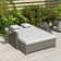 130cm Wide Outdoor Rectangle Patio Sectional Set with Cushions