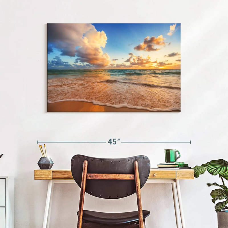 Gillard Relaxing Ocean Wave, H 26 po x l 39 po