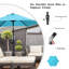 Parasol de patio 7,5 pi avec inclinaison et manivelle Arlmont & Co.-551113999