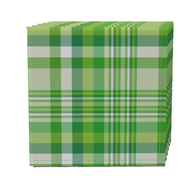 Plaid Cotton Twill Dining Linen Set - Set of 4