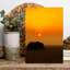Elephant Sunset Silhouette Abstract Contemporary Landscape Nature Wall Art Print 1 Piece Wrapped Canvas Wall Art-935508783
