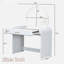 Makeup Vanity Table With Touch Screen Lighted Mirror, Dressing Table With A Drawer And Curved Edges