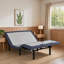 Base de lit réglable gris ardoise pour la chambre à coucher, construction simple TG en acier avec réglages personnalisables de la position de la tête et des pieds-1130232499-1130232498