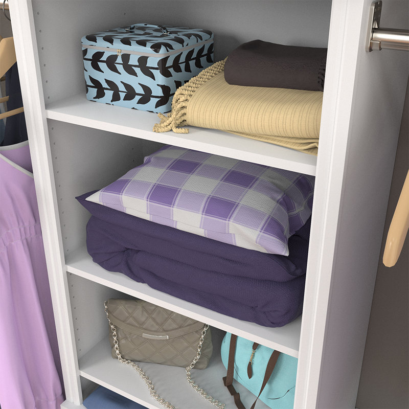 Impressions White Shelves for Towers, 2-pk, 0.63" H x 23.75" W x 13.07" D